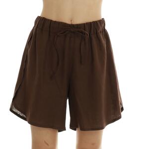 SHORTS IN LINO MARRONE